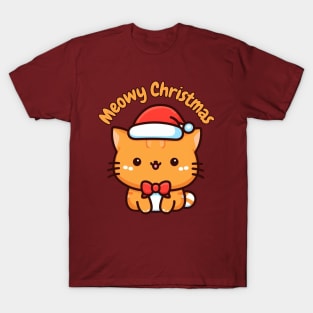 Catmas tabby ginger cat T-Shirt